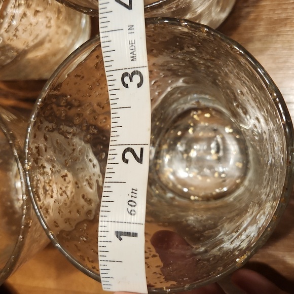 Anthropologie Theia Gold Flecked Hand Blown Glass Tumblers, Set Of Four - Picture 12 of 17
